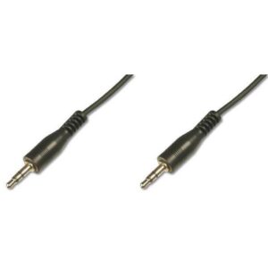 Кабель мультимедійний 3.5mm M to 3.5mm M 1.5m Digitus (AK-510100-015-S)