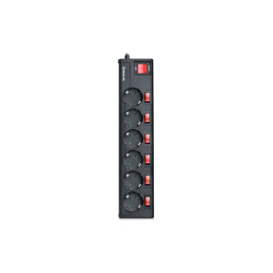 Мережевий фільтр живлення REAL-EL RS-6 EXTRA 3m, black (EL122300002)