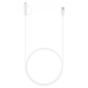 Дата кабель USB 2.0 AM to USB-C + Micro 5P 1.5m white Samsung (EP-DG930DWEGRU)