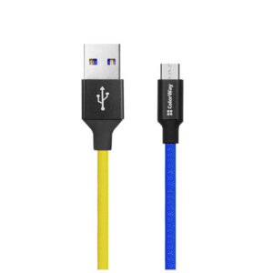 Дата кабель USB 2.0 AM to Micro 5P 1.0m National ColorWay (CW-CBUM052-BLY)