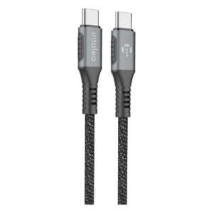 Дата кабель USB-C to USB-C 2.0m CBGPD60WTT2 60W grey Intaleo (1283126518102)