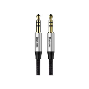 Кабель мультимедійний 3.5mm M to 3.5mm M 0.5m black-silver Baseus (CAM30-AS1)