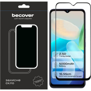 Скло захисне BeCover Vivo Y02/Y02A Black (709275)