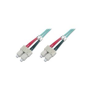 Оптичний патчкорд Digitus SC/UPC-SC/UPC, 50/125, MM, OM3, duplex, 2м (DK-2522-02/3)