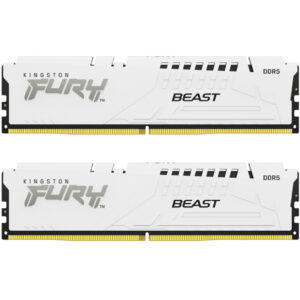 Модуль пам'яті для комп'ютера DDR5 64GB (2x32GB) 5600 MHz Beast White EXPO Kingston Fury (ex.HyperX) (KF556C36BWEK2-64)