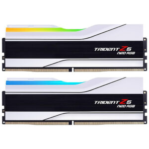 Модуль пам'яті для комп'ютера DDR5 64GB (2x32GB) 6000 MHz Trident Z5 Neo RGB Matte White G.Skill (F5-6000J3036G32GX2-TZ5NRW)