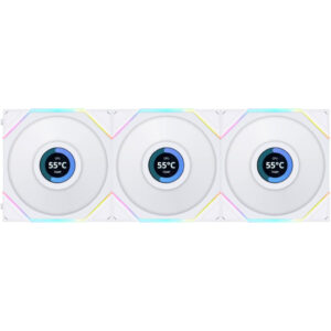 Кулер до корпусу Lian Li TLLCD 120-3, White Cooler (G99.12TLLCD3W.00)