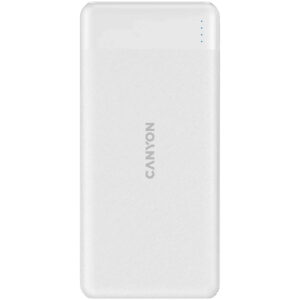 Батарея універсальна Canyon PB-109 10000 mAh PD/18W QC/3.0/20W White (CNE-CPB1009W)