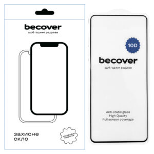Скло захисне BeCover Motorola Moto G45 10D Black (712716)