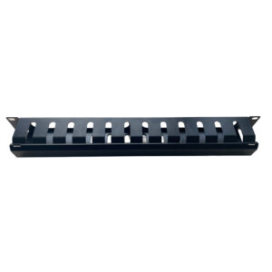 Кабельний організатор 19" 1U гребінчатий, цільнометалевий GEAR (GCM-1U19INCH)