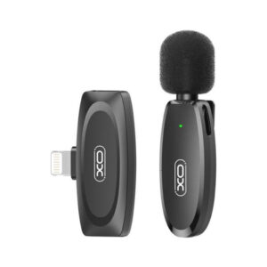 Мікрофон XO MKF08B з придушенням шуму lightning Black (XO MKF08B-IP)