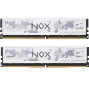 Модуль пам'яті для комп'ютера DDR5 32GB (2x16GB) 6000 MHz NOX White Apacer (AH5U32G60C622MWAA-2)