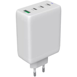 Зарядний пристрій Canyon CU100ACC GaN 100W 3xPD 1xQC EU White (CNS-CUW100ACC)