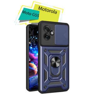 Чохол до мобільного телефона BeCover Military Motorola Moto G55 Blue (713057)