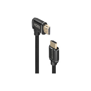 Кабель мультимедійний HDMI M to HDMI M V2.0 5.0m 90° corner Promate (prolink4k1-500.black)