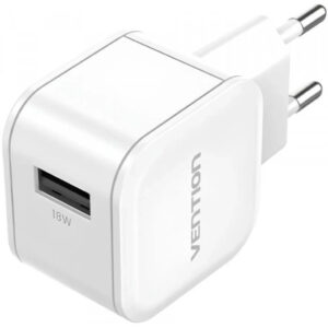 Зарядний пристрій Vention 1xUSB 18W QC3.0 White (FEKW0-EU)