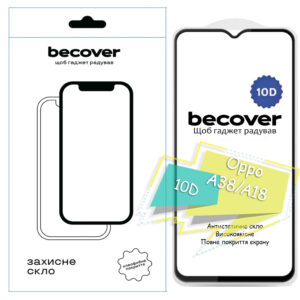 Скло захисне BeCover Oppo A38 / A18 10D Black (713170)