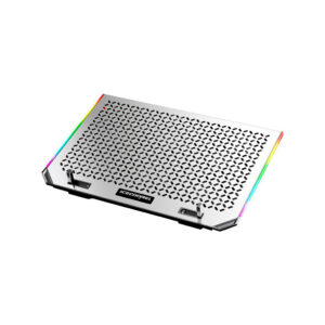 Підставка до ноутбука IceCoorel 10-15.6", 6*80mm 1800 RPM, 2*USB, 366x256x23mm, RGB (A17)