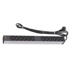 Силовий блок 19" 1U 12 розеток IEC C13, вилка Schuko, кабель 3м. Conteg (DP-RP-12-IECC13)