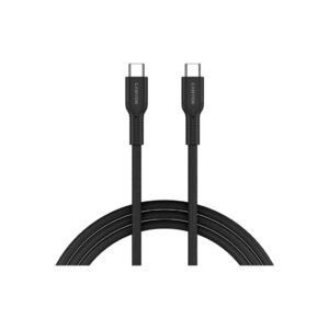 Дата кабель USB-C to USB-C 1.0m OnWire 60CL C-C 60W COLOR Braided 1m Black Canyon (CND-CCAP60AB10B)