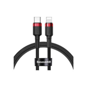 Дата кабель USB-C to Lightning 1.0m Cafule PD 20W red+black Baseus (CATLKLF-91)