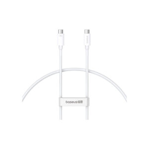 Дата кабель USB-C to USB-C 1.8m Superior USB4 Fast Charging 240W moon white Baseus (P10365200211-05)