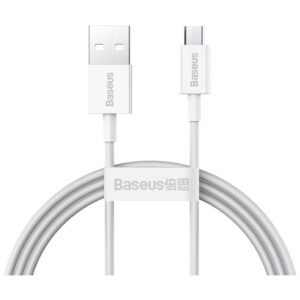 Дата кабель USB 2.0 AM to Micro 5P 2.0m Superior Fast Charging 2A white Baseus (CAMYS-A02)