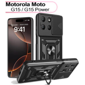 Чохол до мобільного телефона BeCover Military Motorola Moto G15 / G15 Power Black (713530)