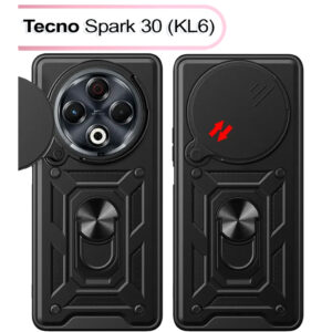 Чохол до мобільного телефона BeCover Military Tecno Spark 30 (KL6) Black (713541)