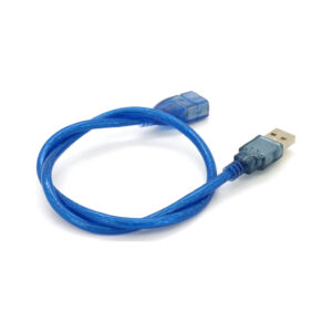 Дата кабель USB 2.0 AM/AF 0.5m transparent blue Voltronic (YT-AM/AF-0,5TBL)