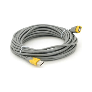 Дата кабель USB 2.0 AM/AF 10.0m UF-104 grey yellow VEGGIEG (YT-AM/AF-UF-104)