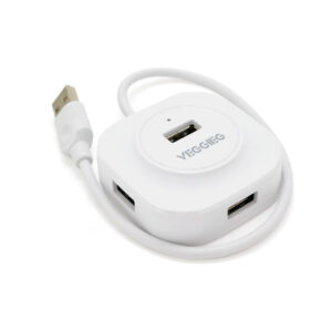 Концентратор VEGGIEG USB 3.0 to 4xUSB 0.3m white (V-U2407)