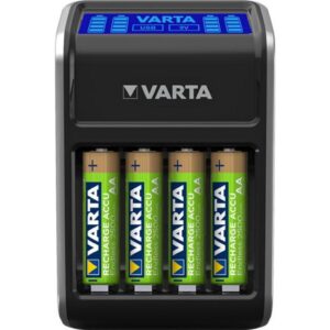 Зарядний пристрій для акумуляторів Varta LCD PLUG CHARGER +4*AA 2100 mAh (57687101441)