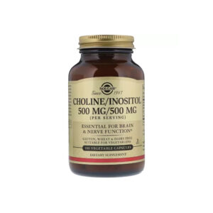 Вітамін Solgar Холін і Інозитол, Choline / Inositol, 500 мг / 500 мг, 100 к (SOL-00850)