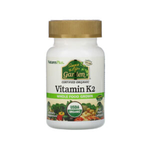 Вітамін Natures Plus Органічний Вітамін K2 120мкг, Source of Life Garden, 60 геле (NAP-30737)