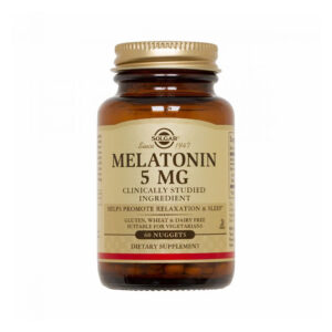Амінокислота Solgar Мелатонін Melatonin, 5 мг, 60 жувальніх таблеток (SOL01936)