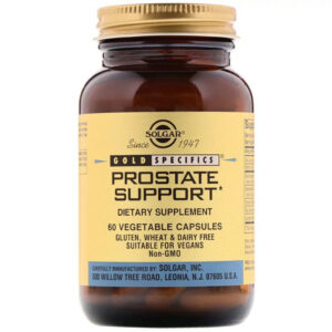 Мінерали Solgar Підтримка простати, Prostate Support, 60 вегетаріанськіх кап (SOL-02295)