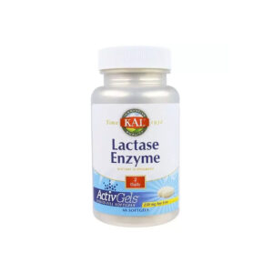 Пробіотики KAL Лактаза, Lactase Enzyme, 250 мг, 60 гелевих капсул (CAL-80206)