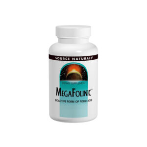Вітамін Source Naturals Біоактивна Форма Фолієвої Кислоти (В9) 800мкг, MegaFolinic, (SN2027)