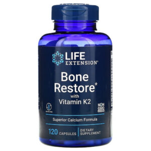 Вітамінно-мінеральний комплекс Life Extension Відновлення Кістей + К2, Bone Restore with Vitamin K2 120 Ка (LEX-17271)