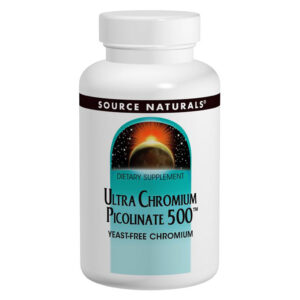 Мінерали Source Naturals Ультра Хром Піколінат 500 мкг, Ultra Chromium Picolinate, 60 таблеток (SN0515)