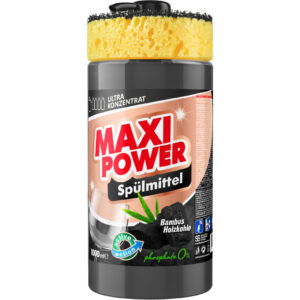 Засіб для ручного миття посуду Maxi Power Чорне вугілля 1000 мл (4823098411796)