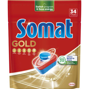 Таблетки для посудомийних машин Somat Gold 34 шт. (9000101577105/9000101808209)