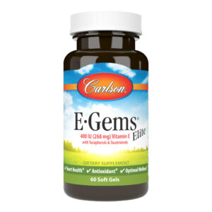 Вітамін Carlson Вітамін E, 400 МО (268 мг), E-Gems Elite, 60 желатинових капсул (CL00770)