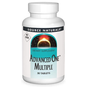 Мультивітамін Source Naturals Мультивітаміни та Мінерали, без заліза, Advanced One Multiple No Iron (SN1484)