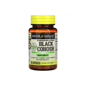 Трави Mason Natural Клопогон, Black Cohosh, Standardized Extract, 60 капсул (MAV-13045)