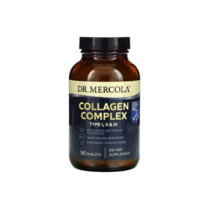 Вітамінно-мінеральний комплекс Dr. Mercola Комплекс колагену, 1, 2 та 3 типу, Collagen Complex, Type I, II & III, 90 т (MCL-03838)