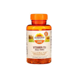 Вітамін Sundown Вітамін D3, 1000 МО, Vitamin D3, Sundown Naturals, 400 гелевих капсул (SDN-19995)