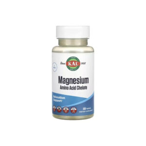 Мінерали KAL Магній Хелат, Magnesium Amino Acid Chelate, 100 таблеток (CAL81123)