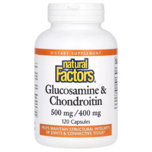 Вітамінно-мінеральний комплекс Natural Factors Глюкозамін та хондроїтин, Glucosamine & Chondroitin, 120 капсул (NFS-02687)